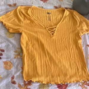 SO Golden Yellow Sleeveless Top